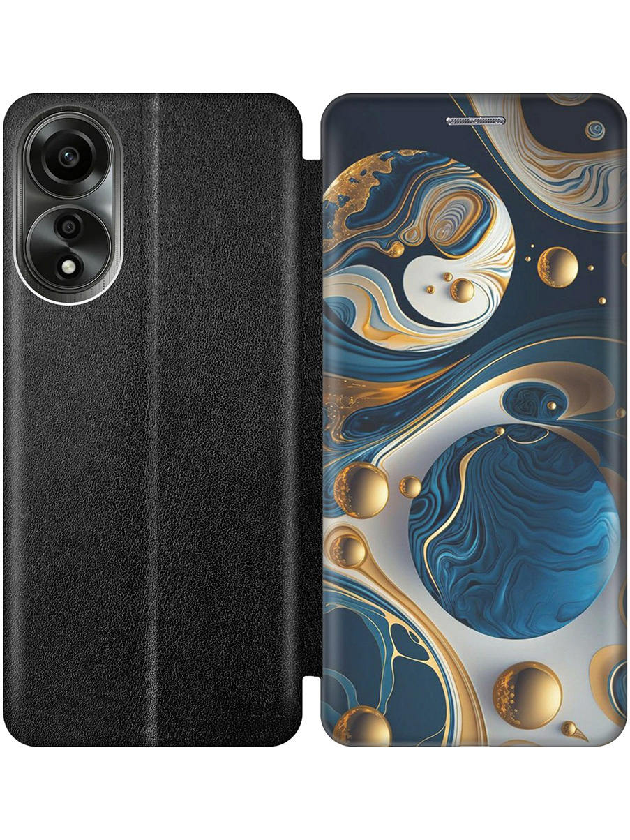 Чехол-книжка на Oppo A78 4G с принтом "Сине-золотые фигуры" черный, Черный;желтый;синий, 782629432
Чехол-книжка на Oppo A78 4G с принтом "Сине-золотые фигуры" черный, Черный;желтый;синий, 782629432