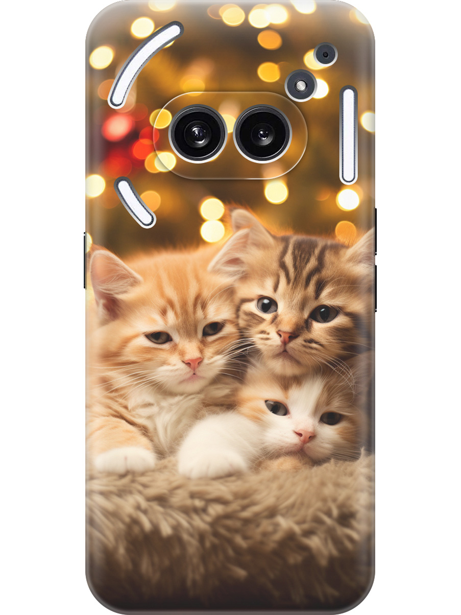 Силиконовый чехол на Nothing Phone (2a) с принтом "Котята и Новый Год", Прозрачный;бежевый;желтый, 782627611
Силиконовый чехол на Nothing Phone (2a) с принтом "Котята и Новый Год", Прозрачный;бежевый;желтый, 782627611