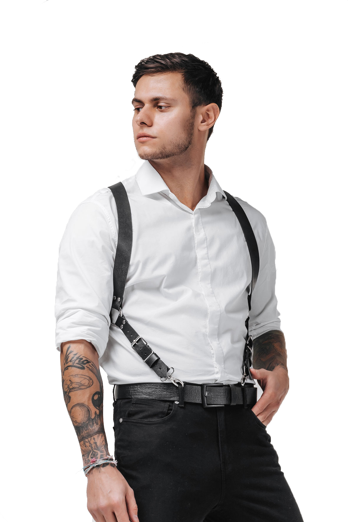 Портупея мужская из натуральной кожи ПодКожей Amur men' Style черная, Черный, DBS - 002
Портупея мужская из натуральной кожи ПодКожей Amur men' Style черная, Черный, DBS - 002