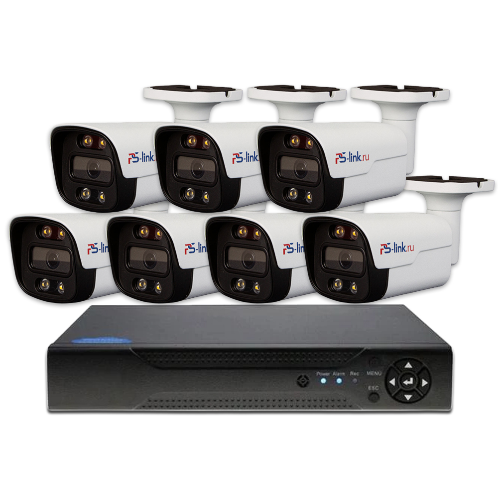Комплект видеонаблюдения AHD 2Мп Ps-Link KIT-C207HDC / 7 камер / FullColor, Белый, KIT-C207HDC
Комплект видеонаблюдения AHD 2Мп Ps-Link KIT-C207HDC / 7 камер / FullColor, Белый, KIT-C207HDC