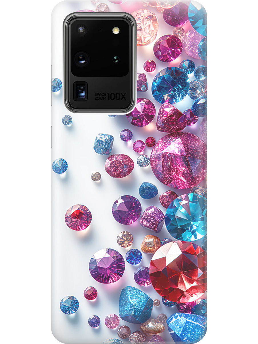 Силиконовый чехол на Samsung Galaxy S20 Ultra с принтом "Россыпь драгоценных камней", Прозрачный;белый;розовый;синий, 722628631
Силиконовый чехол на Samsung Galaxy S20 Ultra с принтом "Россыпь драгоценных камней", Прозрачный;белый;розовый;синий, 722628631