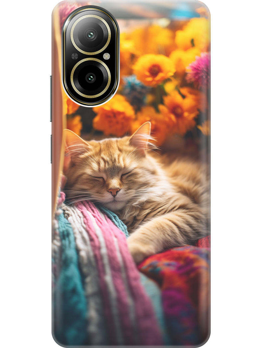 Силиконовый чехол на Realme C67 с рисунком "Спящий на пледе котик", Белый;желтый, 20012142
Силиконовый чехол на Realme C67 с рисунком "Спящий на пледе котик", Белый;желтый, 20012142