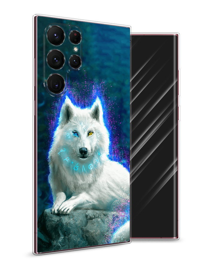 Чехол Awog на Samsung Galaxy S22 Ultra / Самсунг S22 Ultra "Белоснежный волк", Белый;зеленый;фиолетовый, 2104050-2
Чехол Awog на Samsung Galaxy S22 Ultra / Самсунг S22 Ultra "Белоснежный волк", Белый;зеленый;фиолетовый, 2104050-2