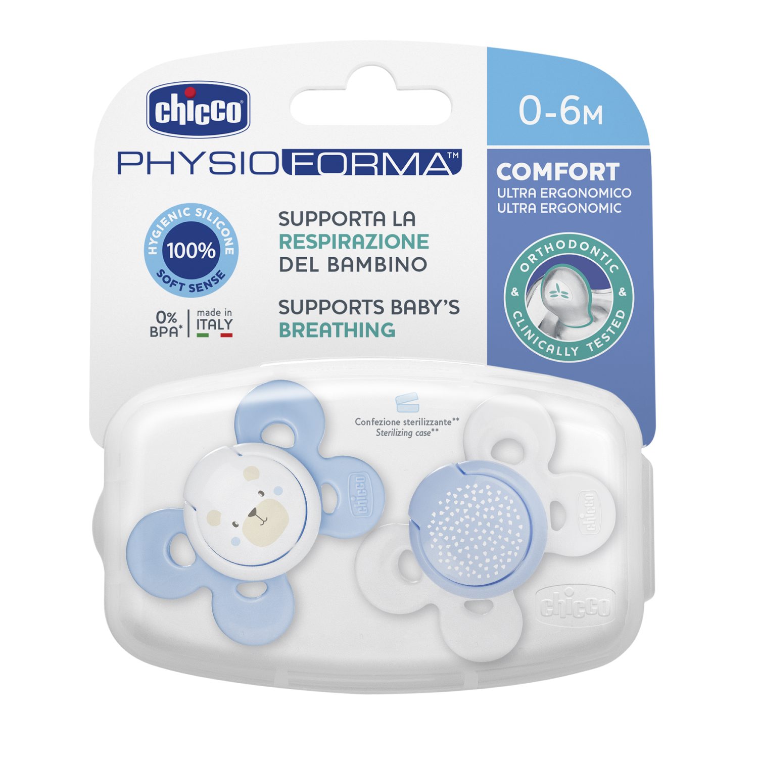 Пустышка Chicco Physio Comfort,2шт.,0-6мес.,силикон, Blue,рис. собачка, горошек, Белый;голубой, 340729041
Пустышка Chicco Physio Comfort,2шт.,0-6мес.,силикон, Blue,рис. собачка, горошек, Белый;голубой, 340729041