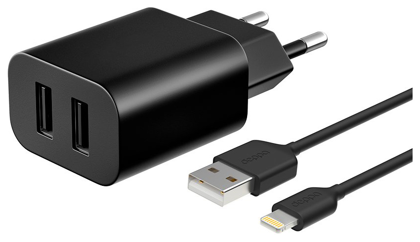Зарядное устройство USB Deppa 11355 черный 2xUSB, 2.1А, дата-кабель Lightning (MFI), 11355
Зарядное устройство USB Deppa 11355 черный 2xUSB, 2.1А, дата-кабель Lightning (MFI), 11355