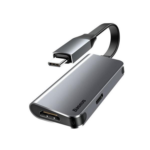 Переходник Baseus Little box USB-C/HDMI+USB-C CAHUB-E0G (Dark Grey), Little Box
Переходник Baseus Little box USB-C/HDMI+USB-C CAHUB-E0G (Dark Grey), Little Box