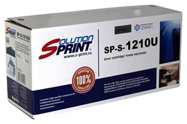 Картридж для лазерного принтера Solution Print SP-S-1210, аналог Samsung ML-1210D3, черный, SP-S-1210
Картридж для лазерного принтера Solution Print SP-S-1210, аналог Samsung ML-1210D3, черный, SP-S-1210