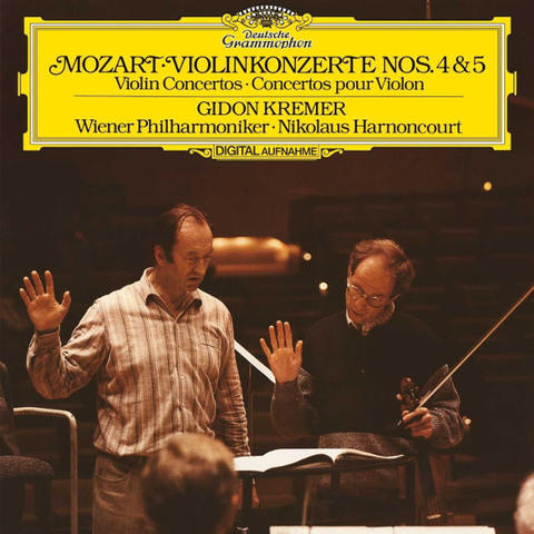 Gidon Kremer, Vienna Philharmonic, Nikolaus Harnoncourt Mozart: Violin Concertos No.4 & 5
Gidon Kremer, Vienna Philharmonic, Nikolaus Harnoncourt Mozart: Violin Concertos No.4 & 5