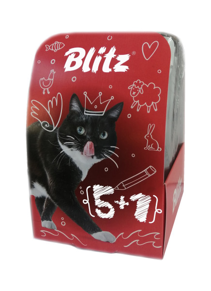 Влажный корм для кошек Blitz Classic ассорти из курицы, кусочки в соусе и желе, 6шт по 85г, Classic
Влажный корм для кошек Blitz Classic ассорти из курицы, кусочки в соусе и желе, 6шт по 85г, Classic