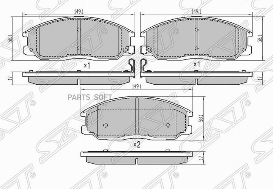 Колодки тормозные перед HYUNDAI SANTA FE 01-06/SSANGYONG ACTYON 06-/KYRON 05-/KIA SORENTO
Колодки тормозные перед HYUNDAI SANTA FE 01-06/SSANGYONG ACTYON 06-/KYRON 05-/KIA SORENTO