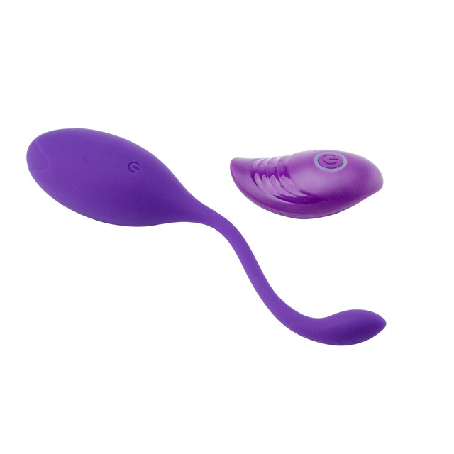 фото Виброяйцо yesoryes с пультом дистанционного управления бесшумное, фиолетовое