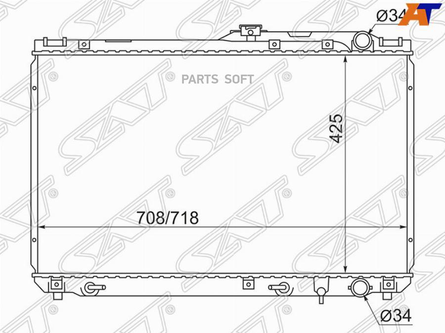 Радиатор Toyota Camry/Scepter/Windom/Lexus Es300 Vcv10 2.5/3.0 92-94 Sat арт. TY0003-VCV10
Радиатор Toyota Camry/Scepter/Windom/Lexus Es300 Vcv10 2.5/3.0 92-94 Sat арт. TY0003-VCV10