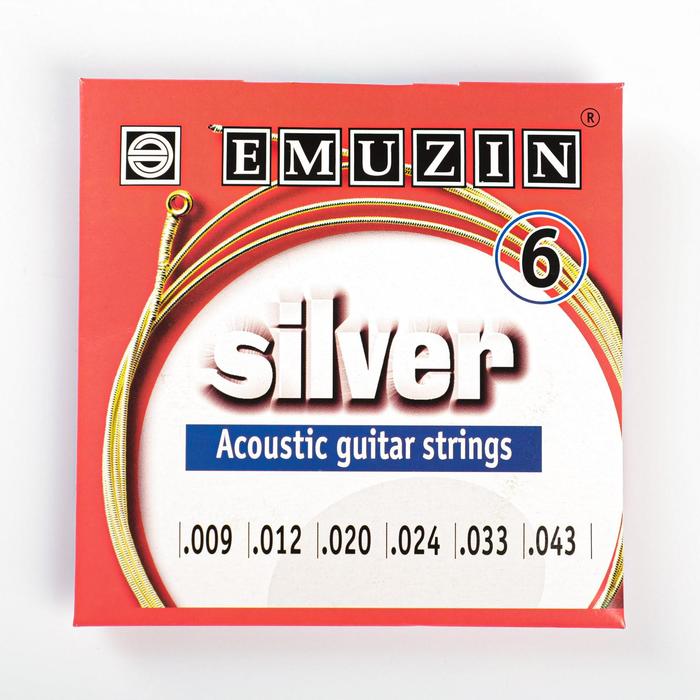 Струны для акустической гитары "SILVER" с обмоткой из посеребренной меди /.009 - .043/
Струны для акустической гитары "SILVER" с обмоткой из посеребренной меди /.009 - .043/