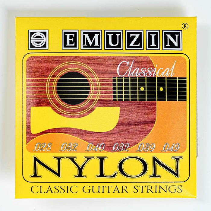 Струны для классической гитары "NYLON" /1-3 -мононить,4-6 -обмотка латунь/ /.028 - .049/
Струны для классической гитары "NYLON" /1-3 -мононить,4-6 -обмотка латунь/ /.028 - .049/