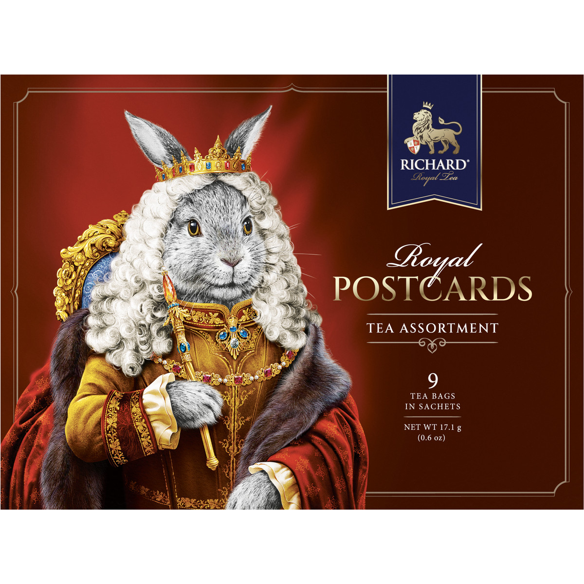 Чай черный в пакетиках Richard ROYAL POSTCARDS TEA ASSORTMENT сувенир на Новый год, 17,1г, 1
Чай черный в пакетиках Richard ROYAL POSTCARDS TEA ASSORTMENT сувенир на Новый год, 17,1г, 1