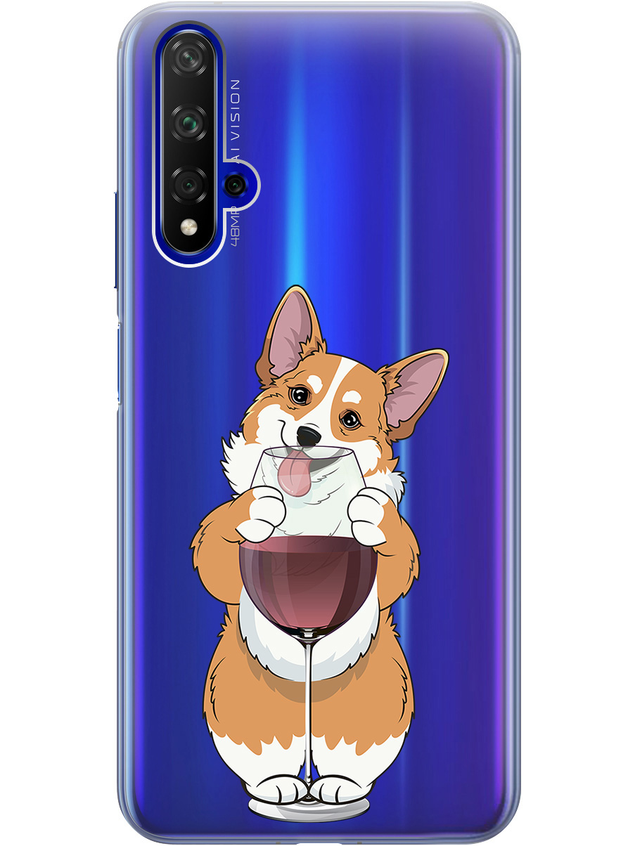 Силиконовый чехол на Honor 20 / Huawei Nova 5T с принтом "Корги и бокал" прозрачный, Прозрачный;белый;бордовый, 721508961
Силиконовый чехол на Honor 20 / Huawei Nova 5T с принтом "Корги и бокал" прозрачный, Прозрачный;белый;бордовый, 721508961