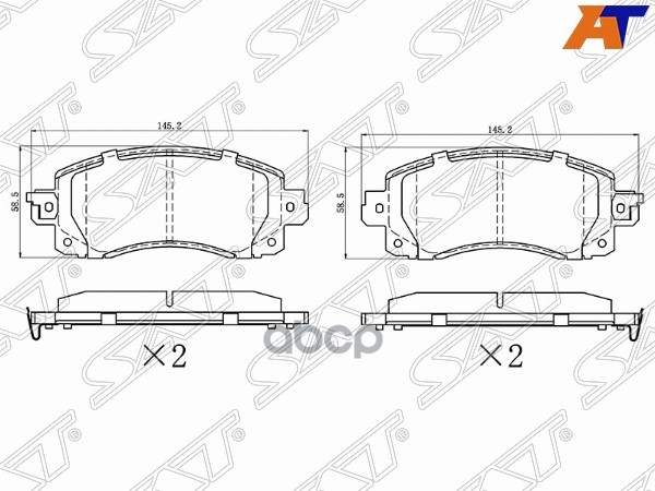 Колодки Тормозные Передние Subaru Impreza 16-/Xv 17- Sat St280072 St-28-0072
Колодки Тормозные Передние Subaru Impreza 16-/Xv 17- Sat St280072 St-28-0072