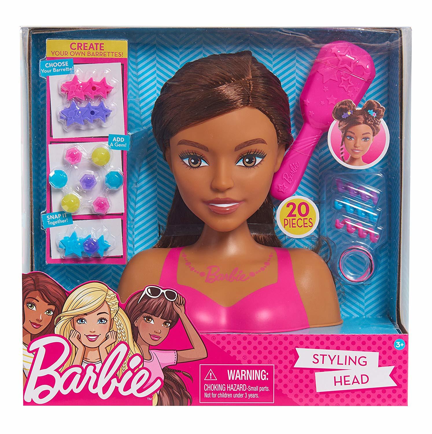 фото Игровой набор barbie голова для причёсок барби брюнетка