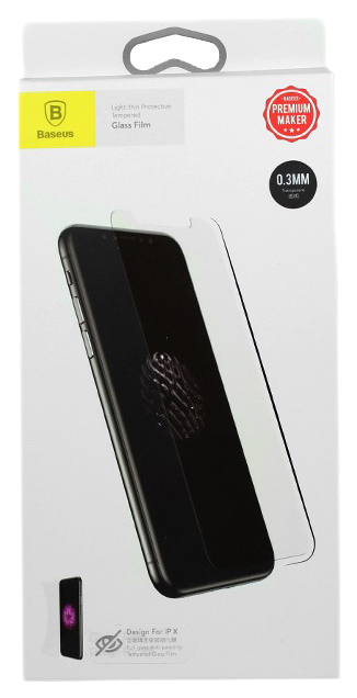 Защитное стекло Baseus для Apple iPhone X, Light-thin Tempered Glass 0,3 мм для iPhone X
Защитное стекло Baseus для Apple iPhone X, Light-thin Tempered Glass 0,3 мм для iPhone X