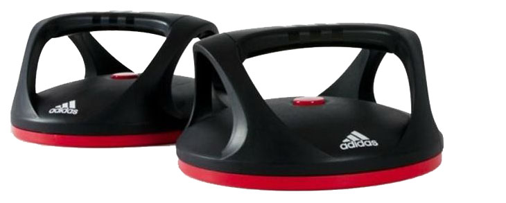 фото Упоры для отжиманий adidas adac-11401 до 120 кг черные