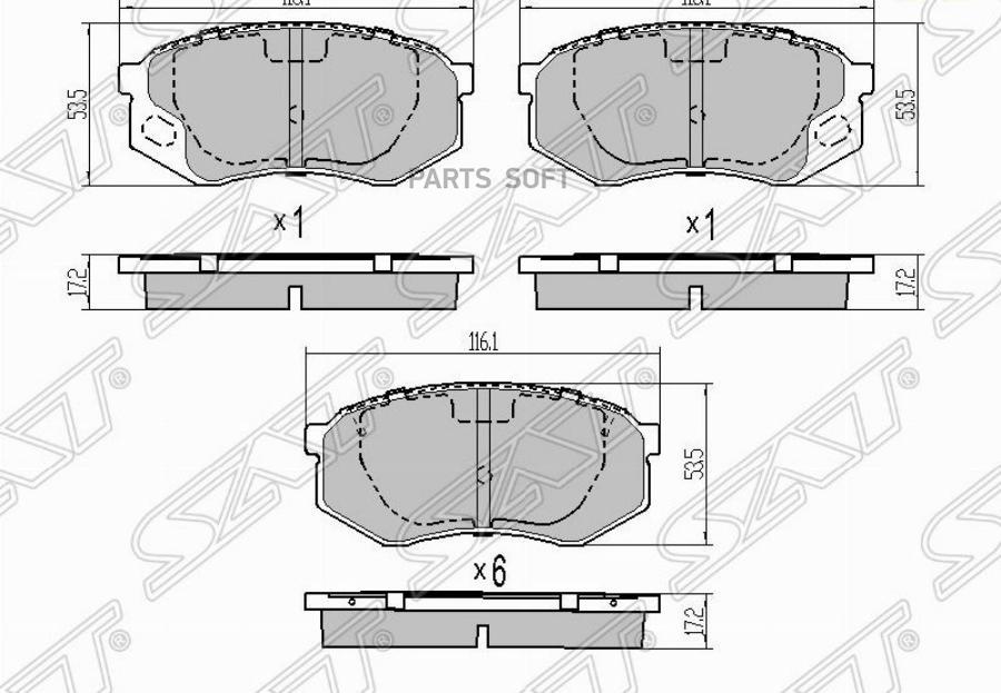 Колодки Тормозные Перед Mitsubishi Canter Fb4##/Fe6## (В Упаковке 8шт) Sat арт. ST-MC88633
Колодки Тормозные Перед Mitsubishi Canter Fb4##/Fe6## (В Упаковке 8шт) Sat арт. ST-MC88633