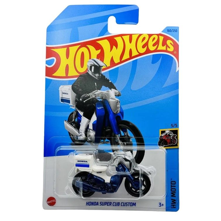 Машинка Hot Wheels мотоцикл HKK33 металлическая Honda Super Cub Custom, Синий, HKK33
Машинка Hot Wheels мотоцикл HKK33 металлическая Honda Super Cub Custom, Синий, HKK33