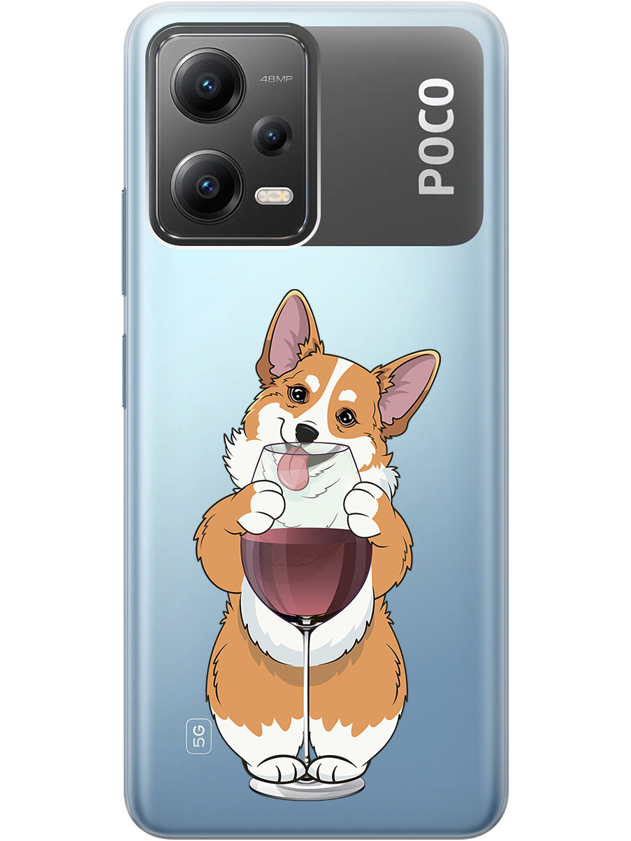 Силиконовый чехол на Xiaomi Poco X5 5G с принтом "Корги и бокал" прозрачный, Прозрачный;белый;бордовый, 767959661
Силиконовый чехол на Xiaomi Poco X5 5G с принтом "Корги и бокал" прозрачный, Прозрачный;белый;бордовый, 767959661