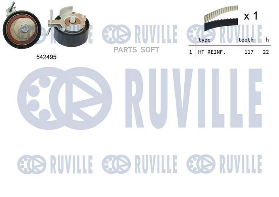 Комплект Грм Ford/Volvo 1.5-1.6ecoboost 2010 => (Ролик 1шт+Ремень 117x22) Ruville арт. 550
Комплект Грм Ford/Volvo 1.5-1.6ecoboost 2010 => (Ролик 1шт+Ремень 117x22) Ruville арт. 550