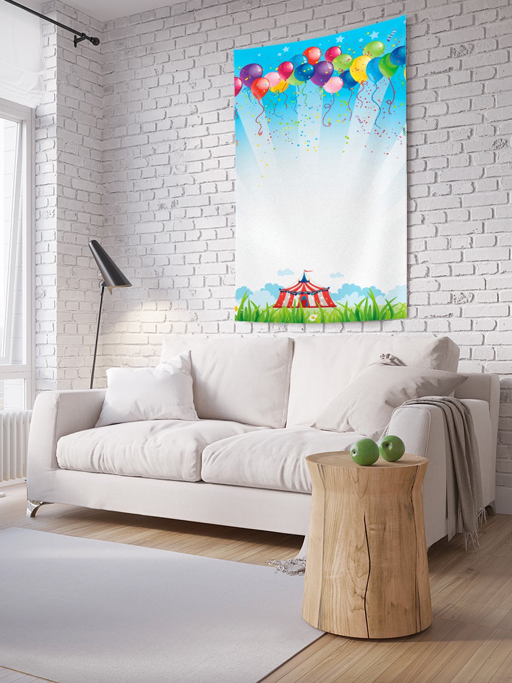 Вертикальное фотопанно на стену JoyArty Разноцветные шары и цирк 150x200 см, Разноцветные шары и цирк
Вертикальное фотопанно на стену JoyArty Разноцветные шары и цирк 150x200 см, Разноцветные шары и цирк