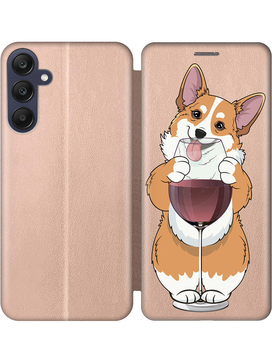 Чехол-книжка на Samsung Galaxy A25 с принтом "Корги и бокал" золотой, Золотистый;белый;бордовый, 780484461
Чехол-книжка на Samsung Galaxy A25 с принтом "Корги и бокал" золотой, Золотистый;белый;бордовый, 780484461