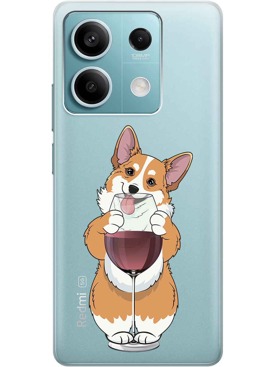 Силиконовый чехол на Xiaomi Redmi Note 13 5g с принтом "Корги и бокал" прозрачный, Прозрачный;белый;бордовый, 776587061
Силиконовый чехол на Xiaomi Redmi Note 13 5g с принтом "Корги и бокал" прозрачный, Прозрачный;белый;бордовый, 776587061