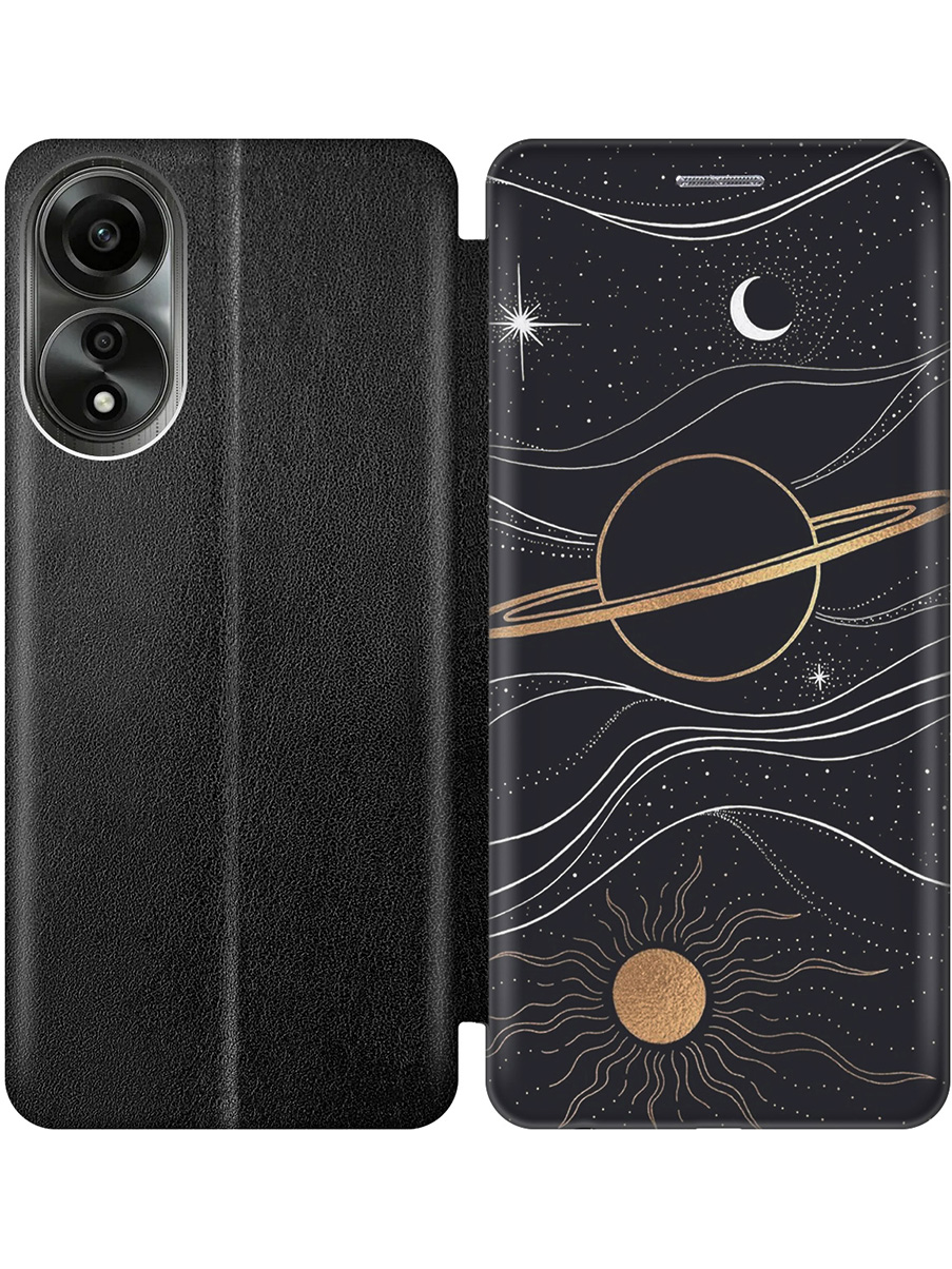Чехол-книжка на Oppo A78 4G с принтом "Сатурн и солнце" черный, Черный;белый;желтый, 782629441
Чехол-книжка на Oppo A78 4G с принтом "Сатурн и солнце" черный, Черный;белый;желтый, 782629441