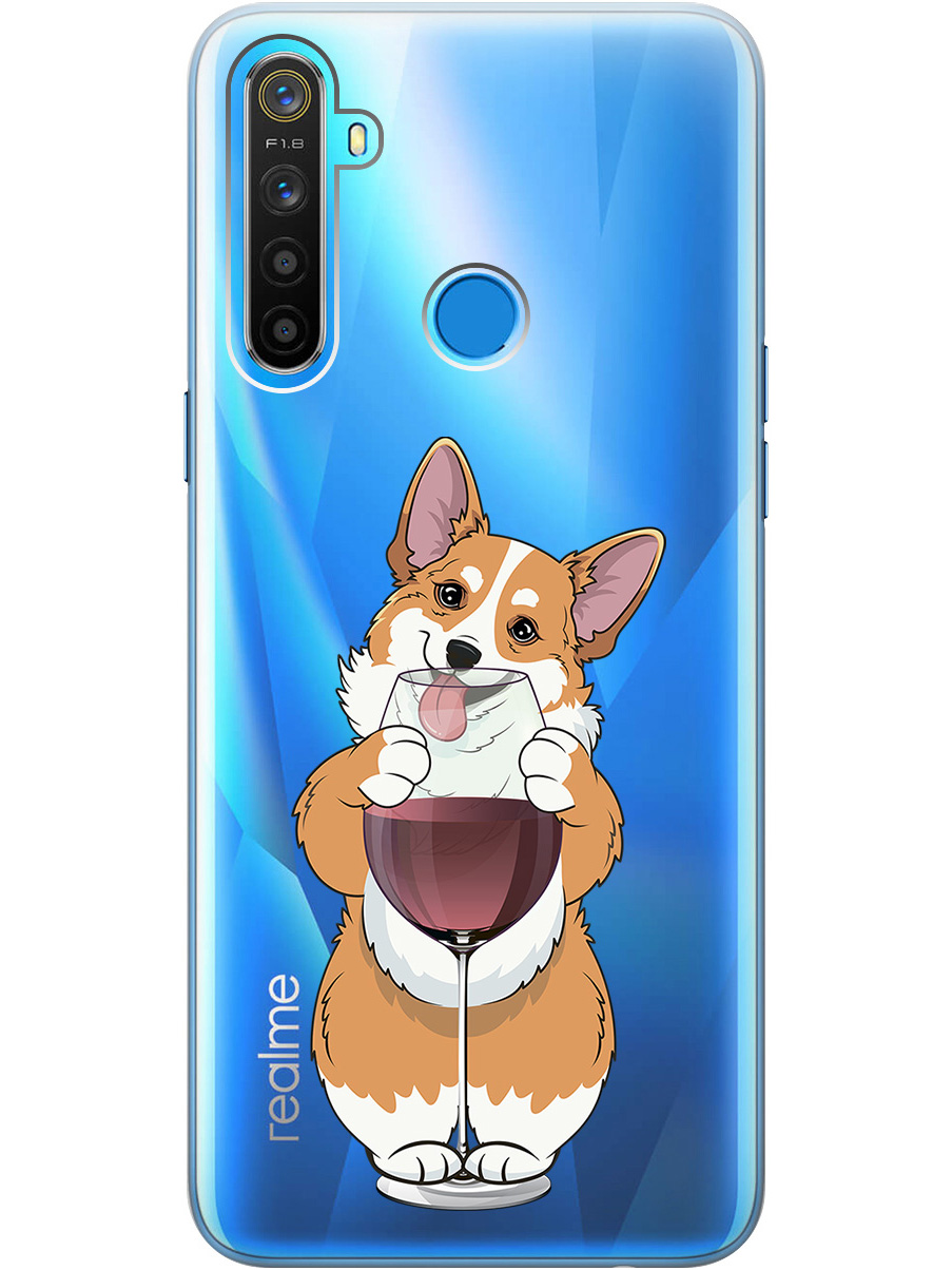 Силиконовый чехол на realme 5 / 6i / C3 с принтом "Корги и бокал" прозрачный, Прозрачный;белый;бордовый, 726149661
Силиконовый чехол на realme 5 / 6i / C3 с принтом "Корги и бокал" прозрачный, Прозрачный;белый;бордовый, 726149661