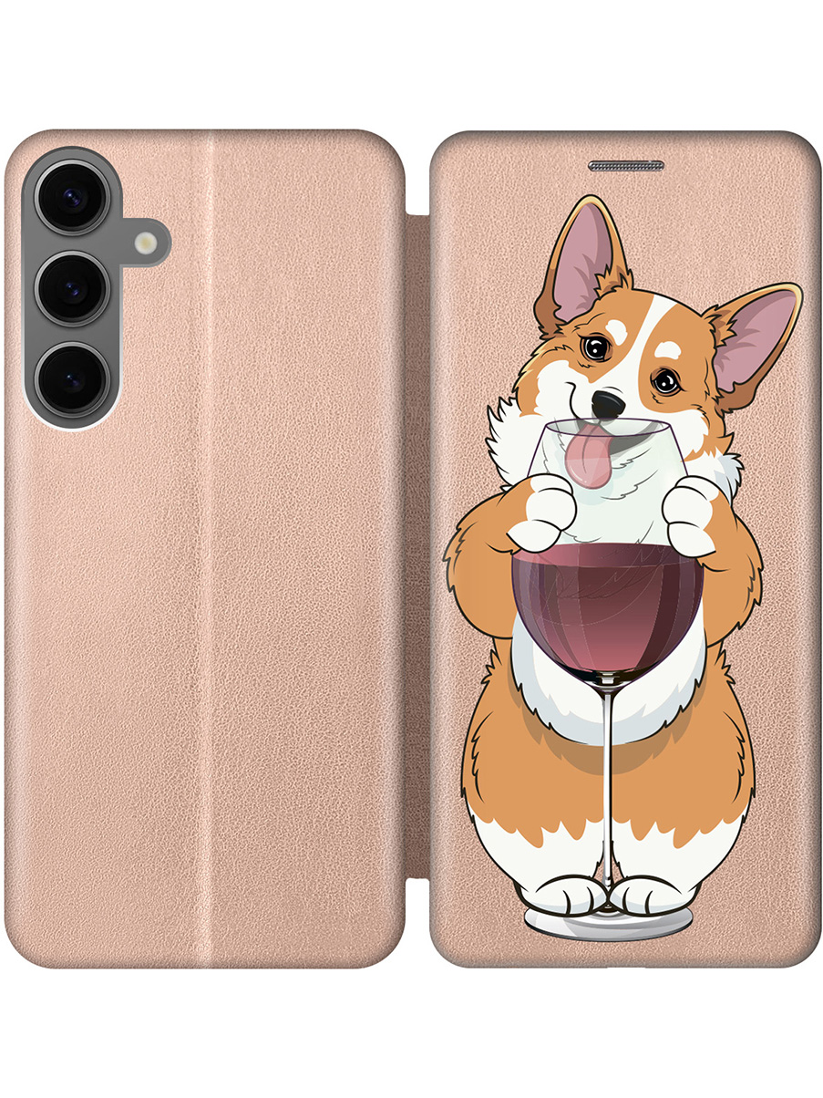 Чехол-книжка на Samsung Galaxy S24+ с принтом "Корги и бокал" золотой, Золотистый;белый;бордовый, 779824661
Чехол-книжка на Samsung Galaxy S24+ с принтом "Корги и бокал" золотой, Золотистый;белый;бордовый, 779824661