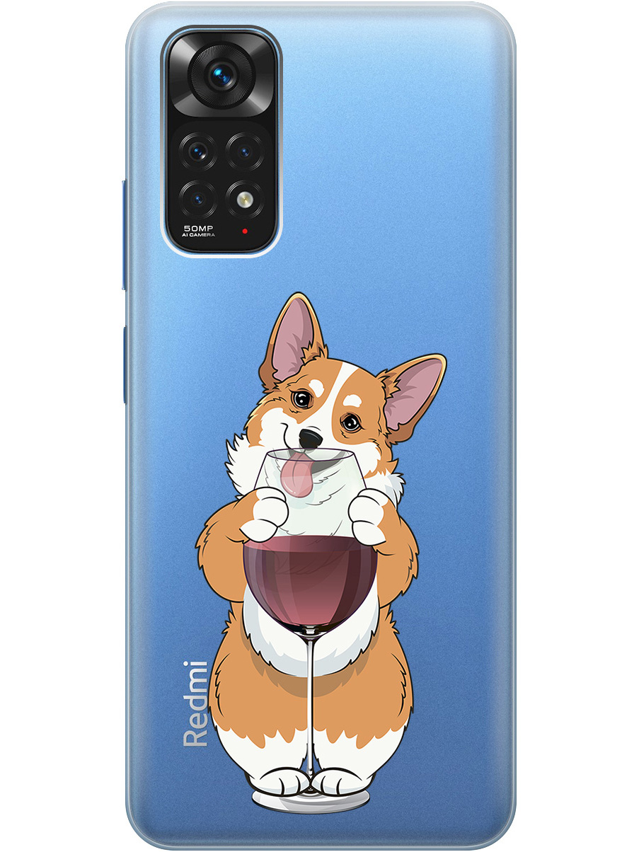 Силиконовый чехол на Xiaomi Redmi Note 11 / Note 11S с принтом "Корги и бокал" прозрачный, Прозрачный;белый;бордовый, 735250261
Силиконовый чехол на Xiaomi Redmi Note 11 / Note 11S с принтом "Корги и бокал" прозрачный, Прозрачный;белый;бордовый, 735250261