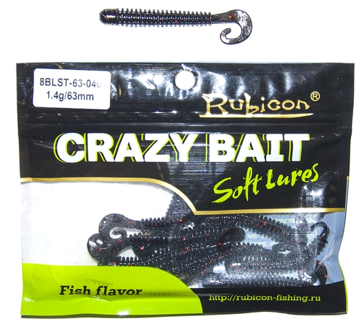 Силиконовая приманка RUBICON Crazy Bait BLST 1.4g, 63mm, цвет 046 (10 шт), Черный, Crazy Bait BLST
Силиконовая приманка RUBICON Crazy Bait BLST 1.4g, 63mm, цвет 046 (10 шт), Черный, Crazy Bait BLST