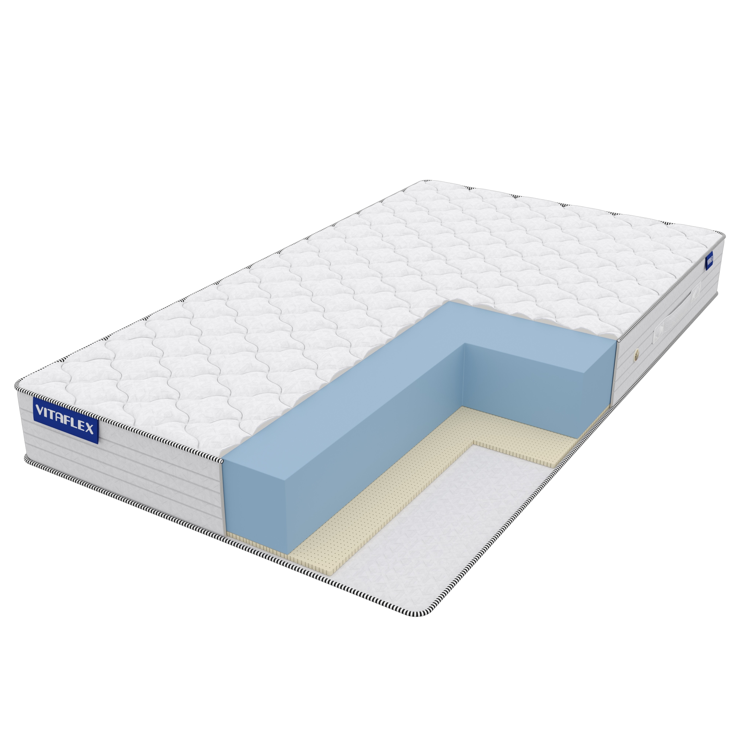 Матрас Vitaflex Foam Eco Standart Easy Max Eco 190х200, Бежевый;белый;серый;серебристый, Standart Easy Max Eco
Матрас Vitaflex Foam Eco Standart Easy Max Eco 190х200, Бежевый;белый;серый;серебристый, Standart Easy Max Eco