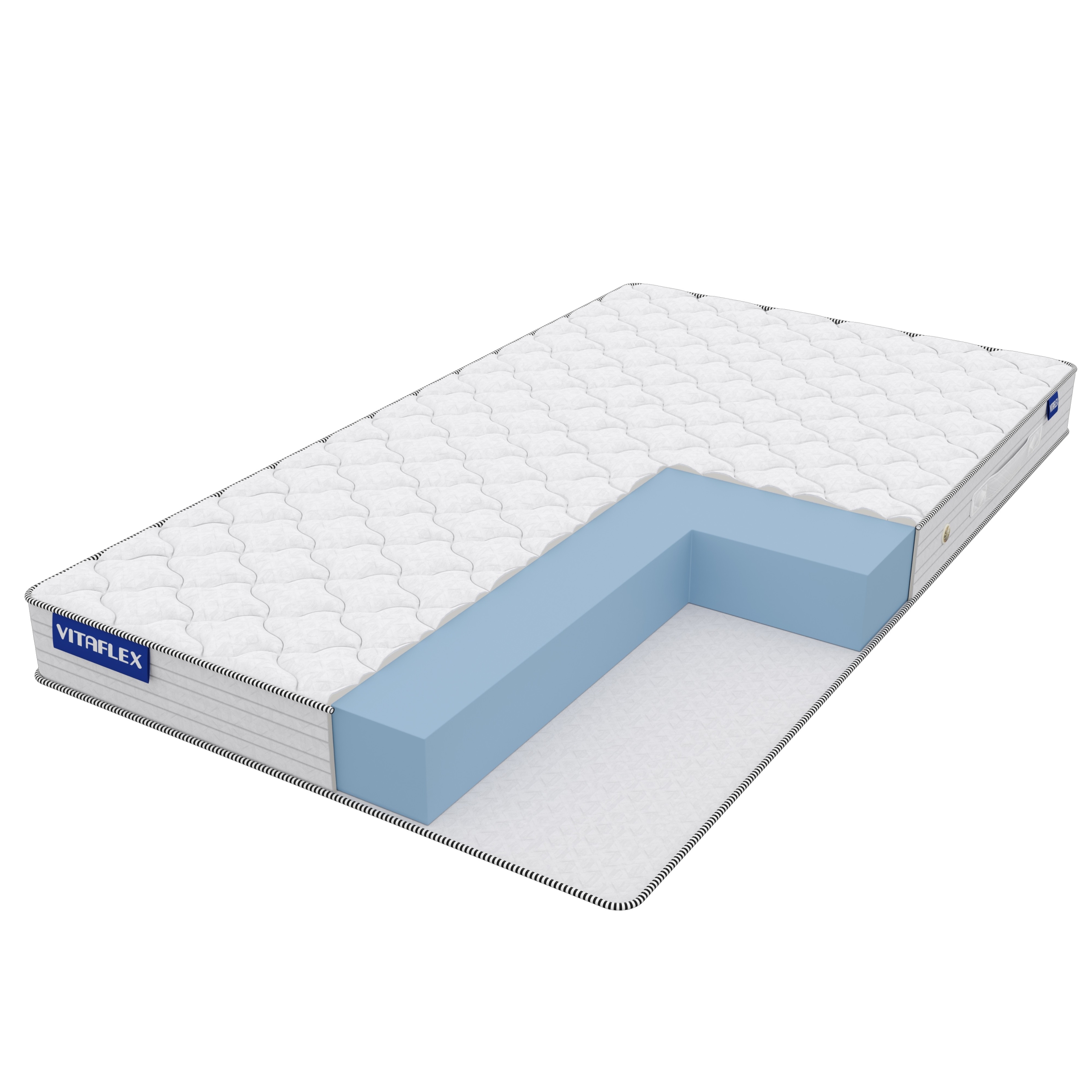 Матрас Vitaflex Foam Eco Standart Foam Eco 75х195, Бежевый;белый;серый;серебристый, Standart Foam Eco
Матрас Vitaflex Foam Eco Standart Foam Eco 75х195, Бежевый;белый;серый;серебристый, Standart Foam Eco