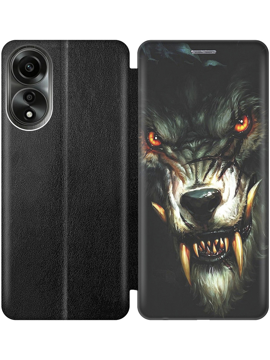 Чехол-книжка на Oppo A78 4G с принтом "Злой оборотень" черный, Черный;желтый, 782629413
Чехол-книжка на Oppo A78 4G с принтом "Злой оборотень" черный, Черный;желтый, 782629413