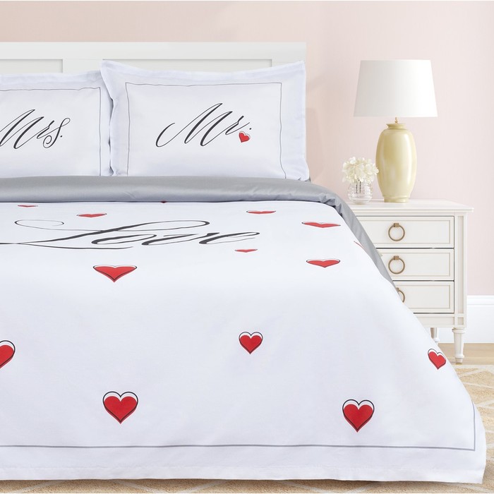 Постельное бельё «Этель» евро Mr&Mrs 200x215 см,240x215 см,50x70+4 см - 2 шт, Этель Молодожёны
Постельное бельё «Этель» евро Mr&Mrs 200x215 см,240x215 см,50x70+4 см - 2 шт, Этель Молодожёны