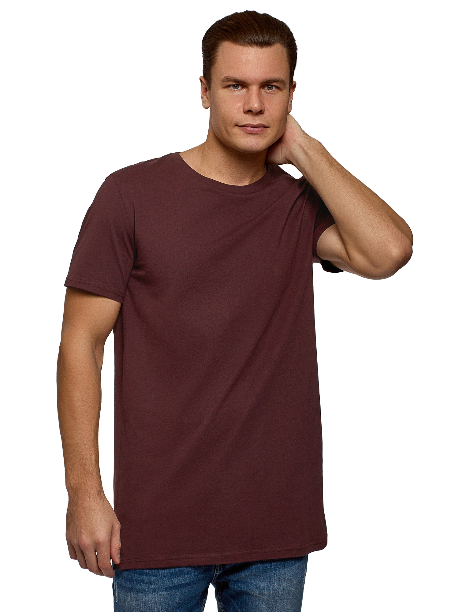 фото Футболка мужская oodji 5l631000m красная s