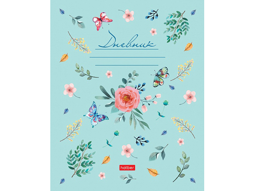 Дневник для 1-11кл. 40л А5ф на скобе-Floral dreams-