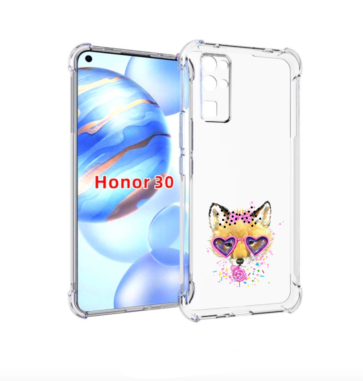 Чехол бампер MyPads лисенок с бантиком для Honor 30 (BMH-AN10) п, Прозрачный, Tocco
Чехол бампер MyPads лисенок с бантиком для Honor 30 (BMH-AN10) п, Прозрачный, Tocco