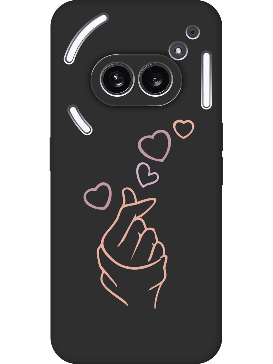Силиконовый чехол на Nothing Phone (2a) с принтом "Сердечко пальцами" матовый черный, Черный;прозрачный;розовый;фиолетовый, 782627691
Силиконовый чехол на Nothing Phone (2a) с принтом "Сердечко пальцами" матовый черный, Черный;прозрачный;розовый;фиолетовый, 782627691