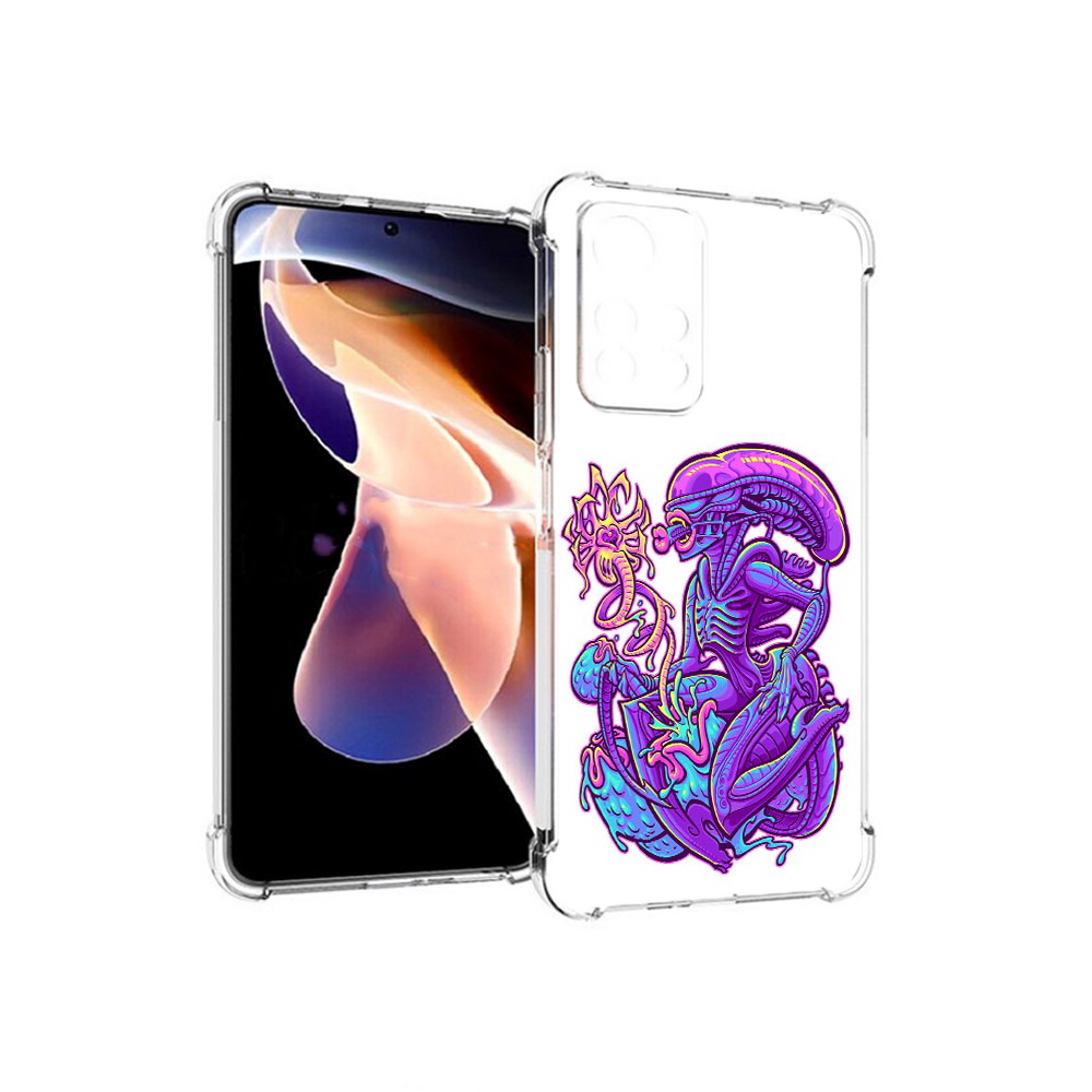 Чехол MyPads Tocco для Xiaomi Redmi Note 11 Pro чужой фиолетовый цвет (PT224811.282.693), Прозрачный, Tocco
Чехол MyPads Tocco для Xiaomi Redmi Note 11 Pro чужой фиолетовый цвет (PT224811.282.693), Прозрачный, Tocco