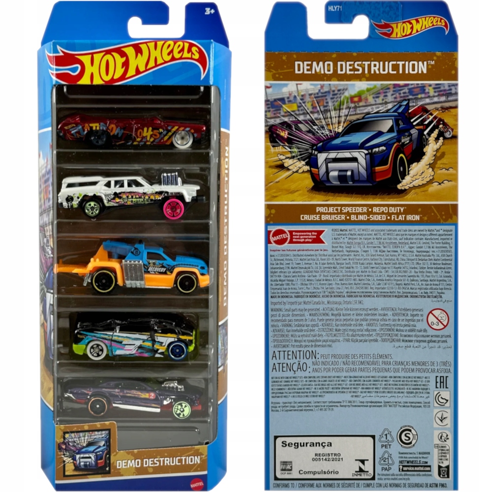 Машинка Hot Wheels Demo Destruction - набор из 5 машинок, 1806-HLY71, Белый;синий;черный
Машинка Hot Wheels Demo Destruction - набор из 5 машинок, 1806-HLY71, Белый;синий;черный