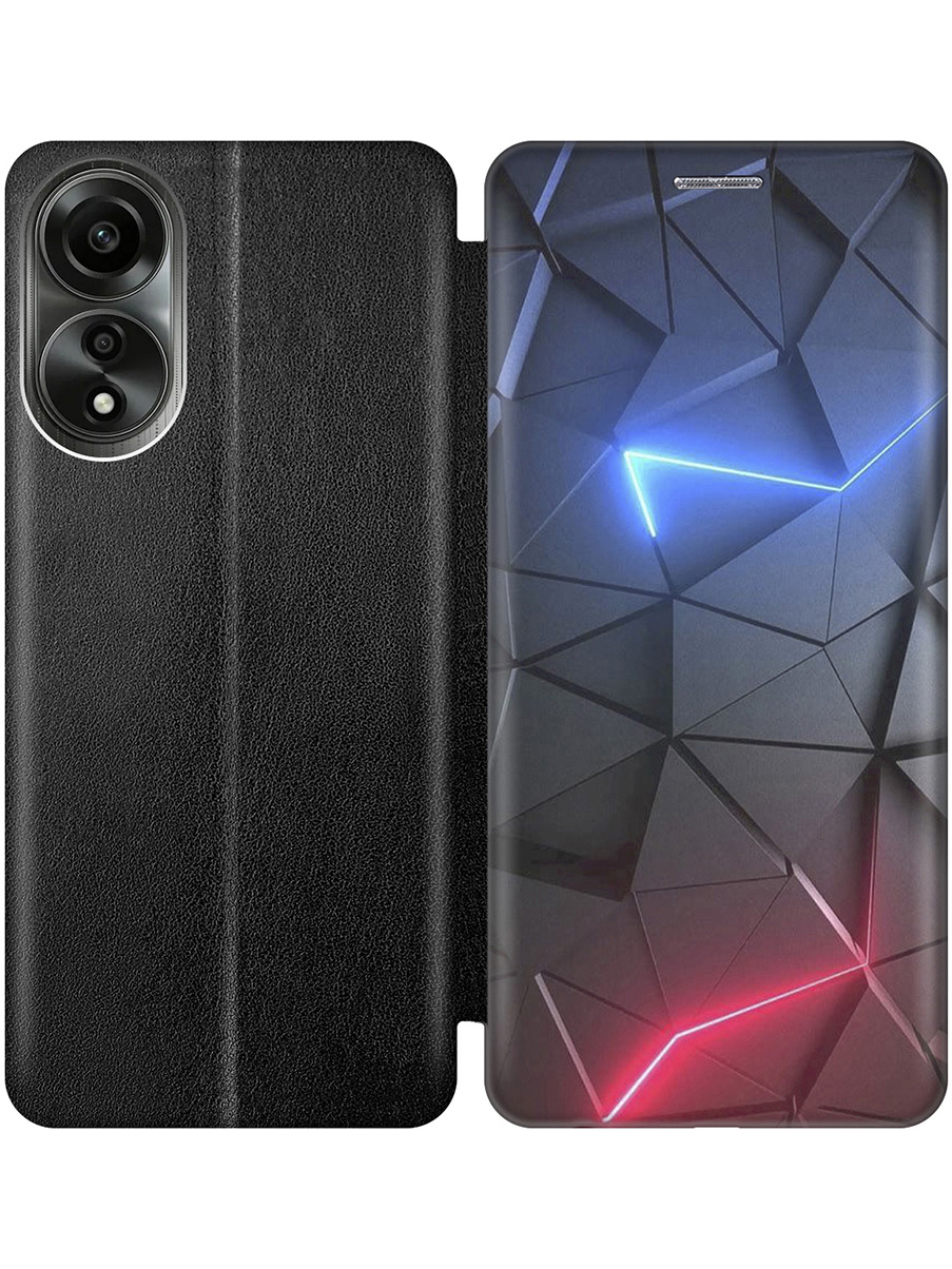Чехол-книжка на Oppo A78 4G с принтом "Графитовые грани" черный, Черный;серый;синий, 782629431
Чехол-книжка на Oppo A78 4G с принтом "Графитовые грани" черный, Черный;серый;синий, 782629431