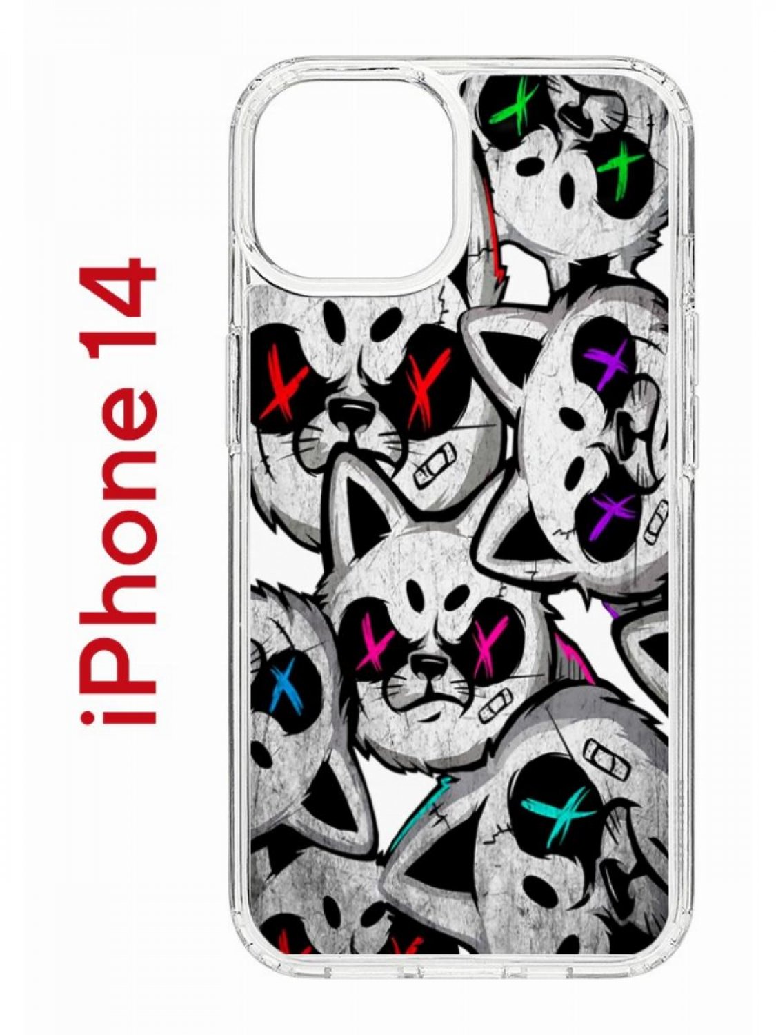 Чехол на iPhone 14 с принтом Kruche Print Angry Cats, бампер с защитой камеры, Прозрачный;серый;красный;фиолетовый, Айфон 14
Чехол на iPhone 14 с принтом Kruche Print Angry Cats, бампер с защитой камеры, Прозрачный;серый;красный;фиолетовый, Айфон 14