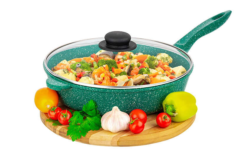 Сковорода глубокая Elan Gallery ГАРМОНИЯ ВКУСА Изумруд 28 см с крышкой, с н/р, Зеленый, Elan Gallery-75
Сковорода глубокая Elan Gallery ГАРМОНИЯ ВКУСА Изумруд 28 см с крышкой, с н/р, Зеленый, Elan Gallery-75