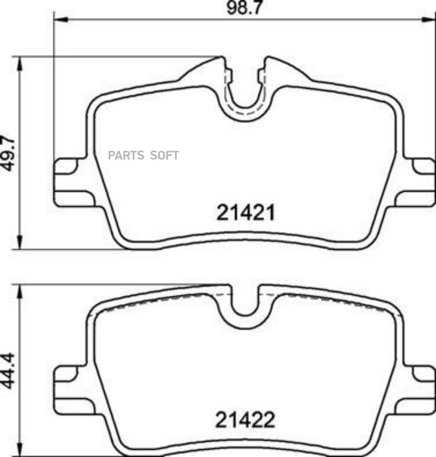 Колодки тормозные дисковые задн. BMW 3 (G20 G80) 11/18-> / BMW 3 Touring (G21 G81) 07/19->
Колодки тормозные дисковые задн. BMW 3 (G20 G80) 11/18-> / BMW 3 Touring (G21 G81) 07/19->